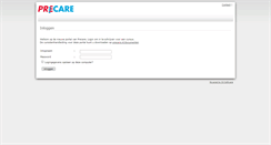 Desktop Screenshot of portal.precare.nl
